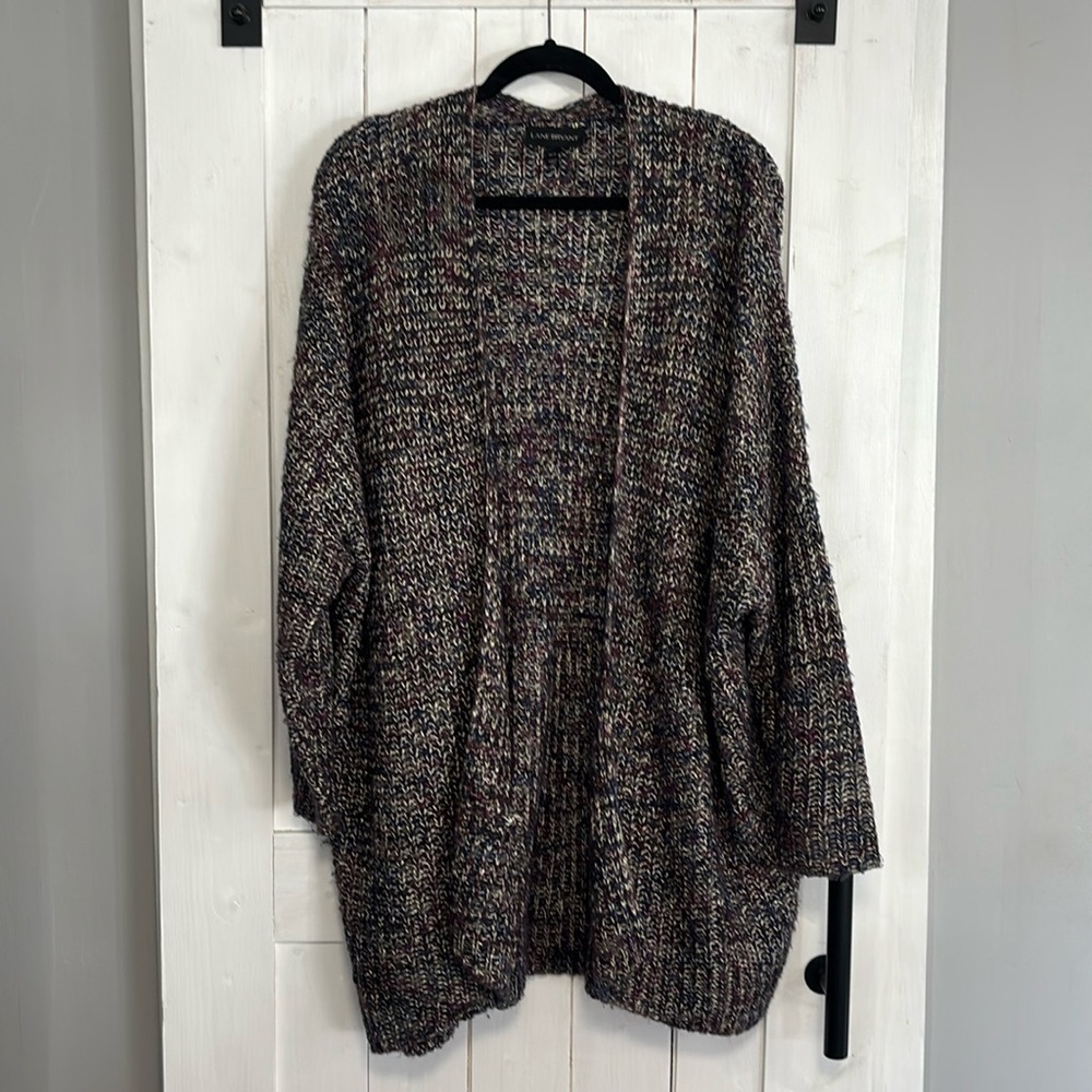 Lane Bryant - Long Sweater Cardigan - multi color